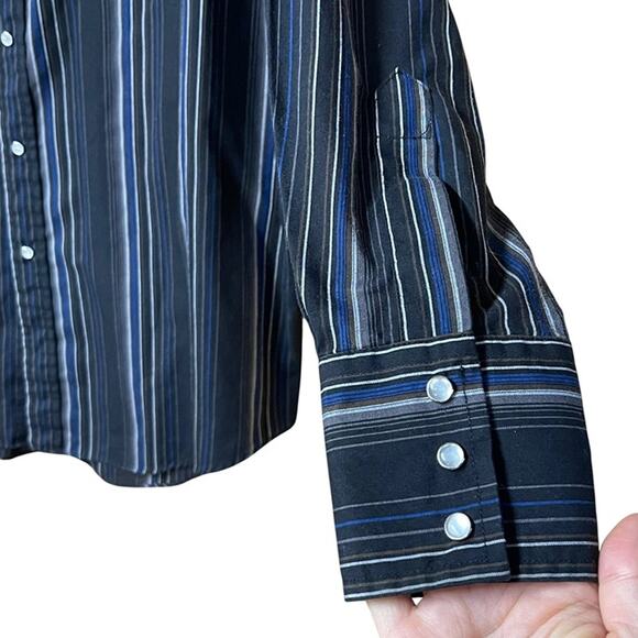 Plains Western Wear Pearl Snap Shirt – Size Large - Picture 4 of 7